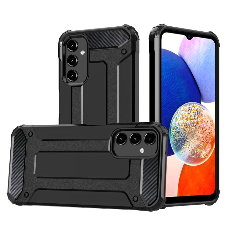 HYBRID ARMOR Tvrdený kryt na Samsung Galaxy A14 / A14 5G - čierny