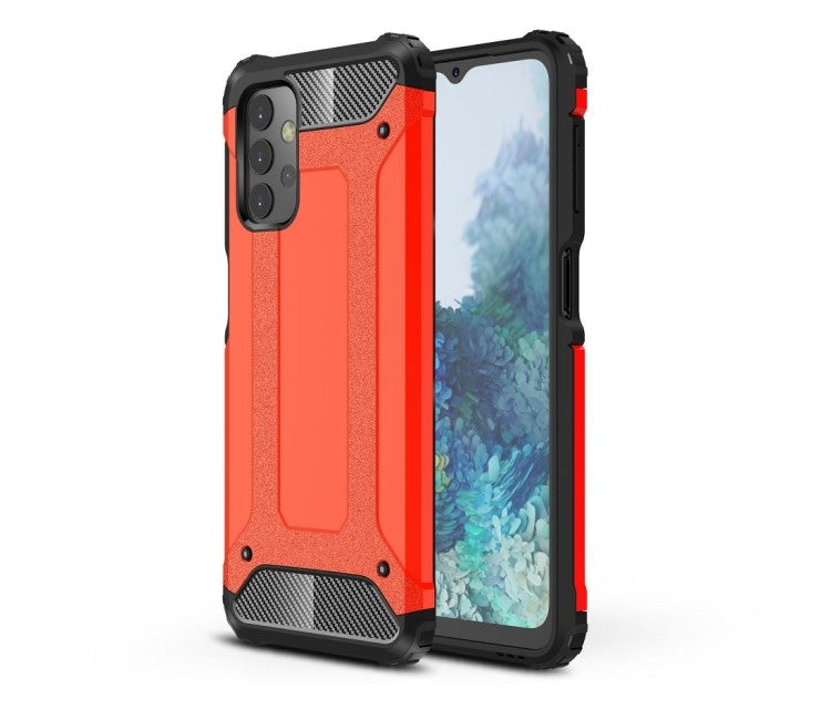 HYBRID ARMOR Tvrdený kryt na Samsung Galaxy A32 5G - červený