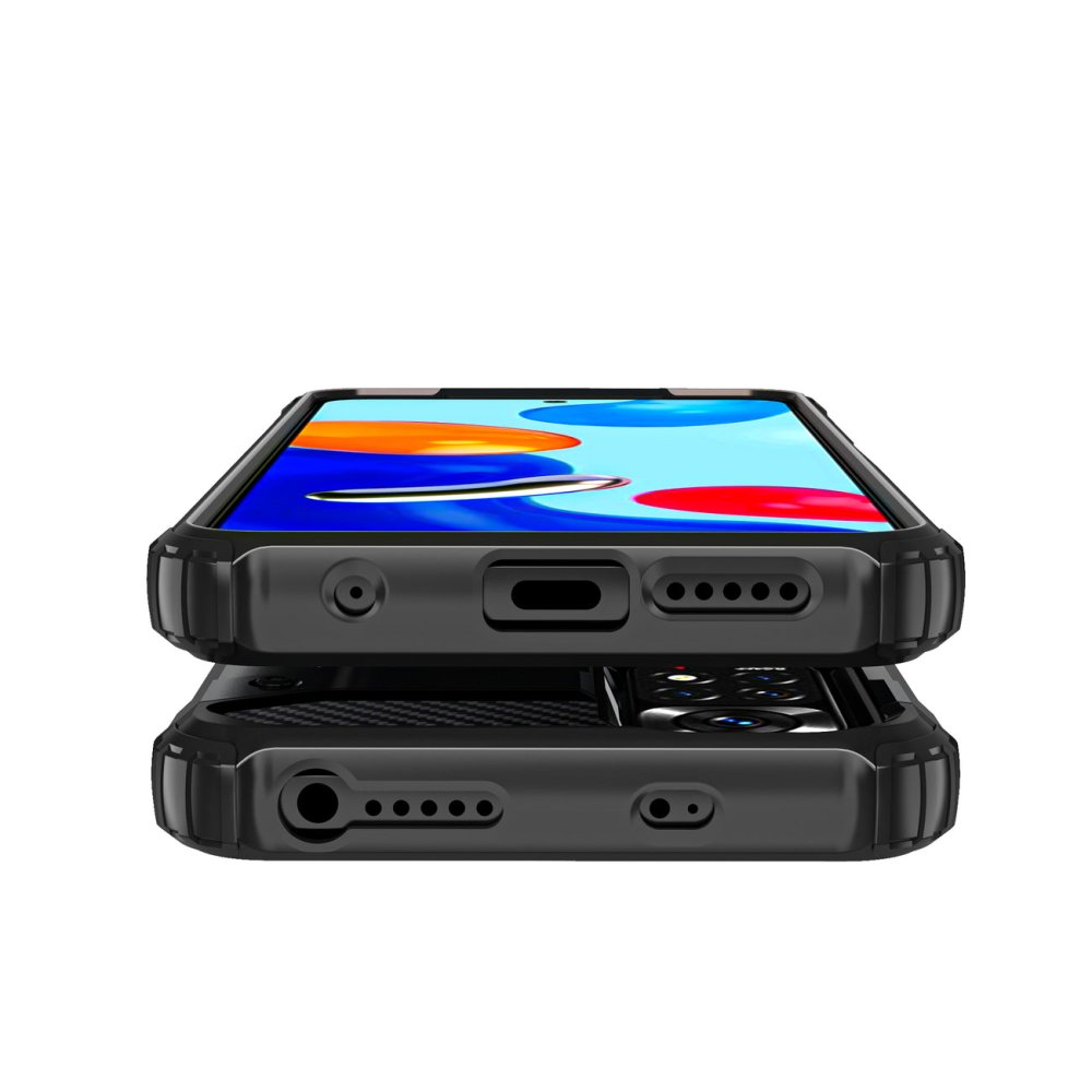 HYBRID ARMOR Tvrdený kryt na Xiaomi Redmi Note 11 / 11s - sivý