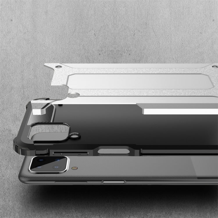 HYBRID ARMOR Tvrdený kryt na Samsung Galaxy A12 - sivý