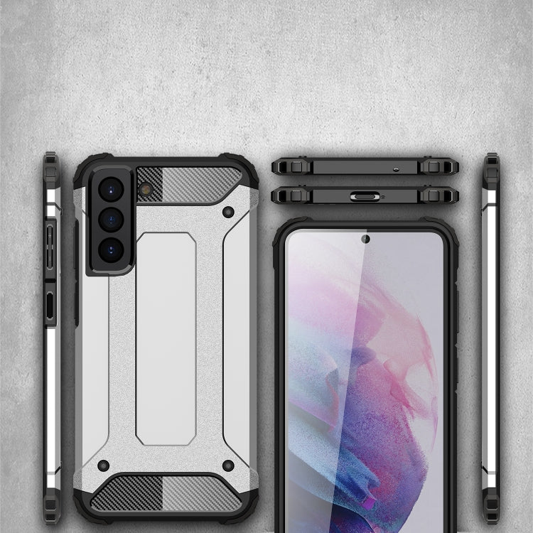 HYBRID ARMOR Tvrdený kryt na Samsung Galaxy S21 FE - zlatý
