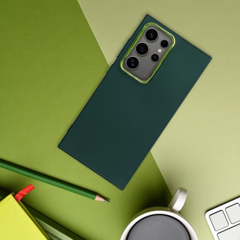 FRAME TPU Zadný kryt pre Samsung Galaxy A55 5G - zelený