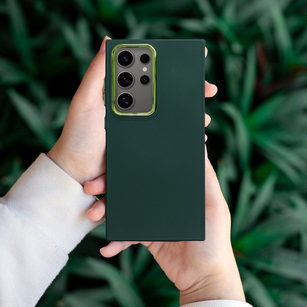 FRAME TPU Zadný kryt pre Samsung Galaxy A55 5G - zelený