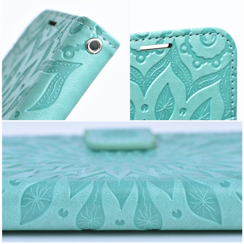 MEZZO Knižkové puzdro pre Samsung Galaxy A35 5G - MANDALA (zelené)