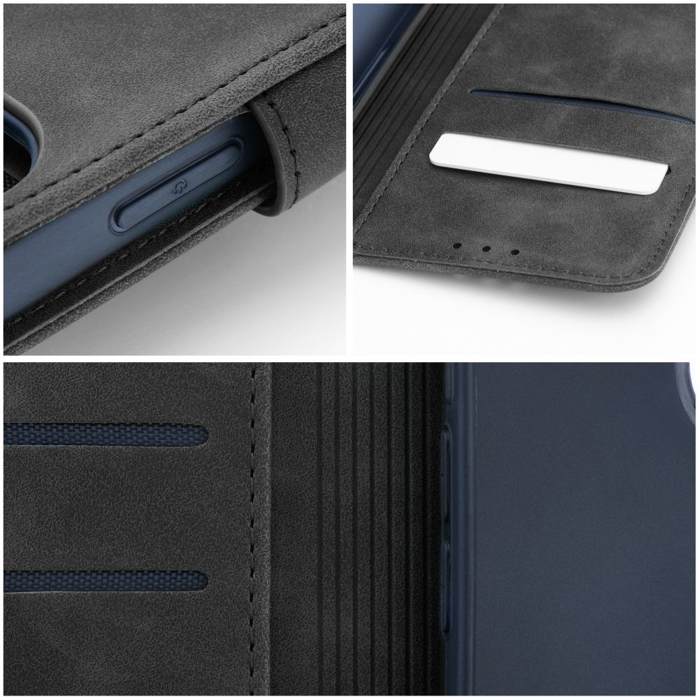 TENDER Knižkové puzdro pre Xiaomi Redmi Note 13 - čierne