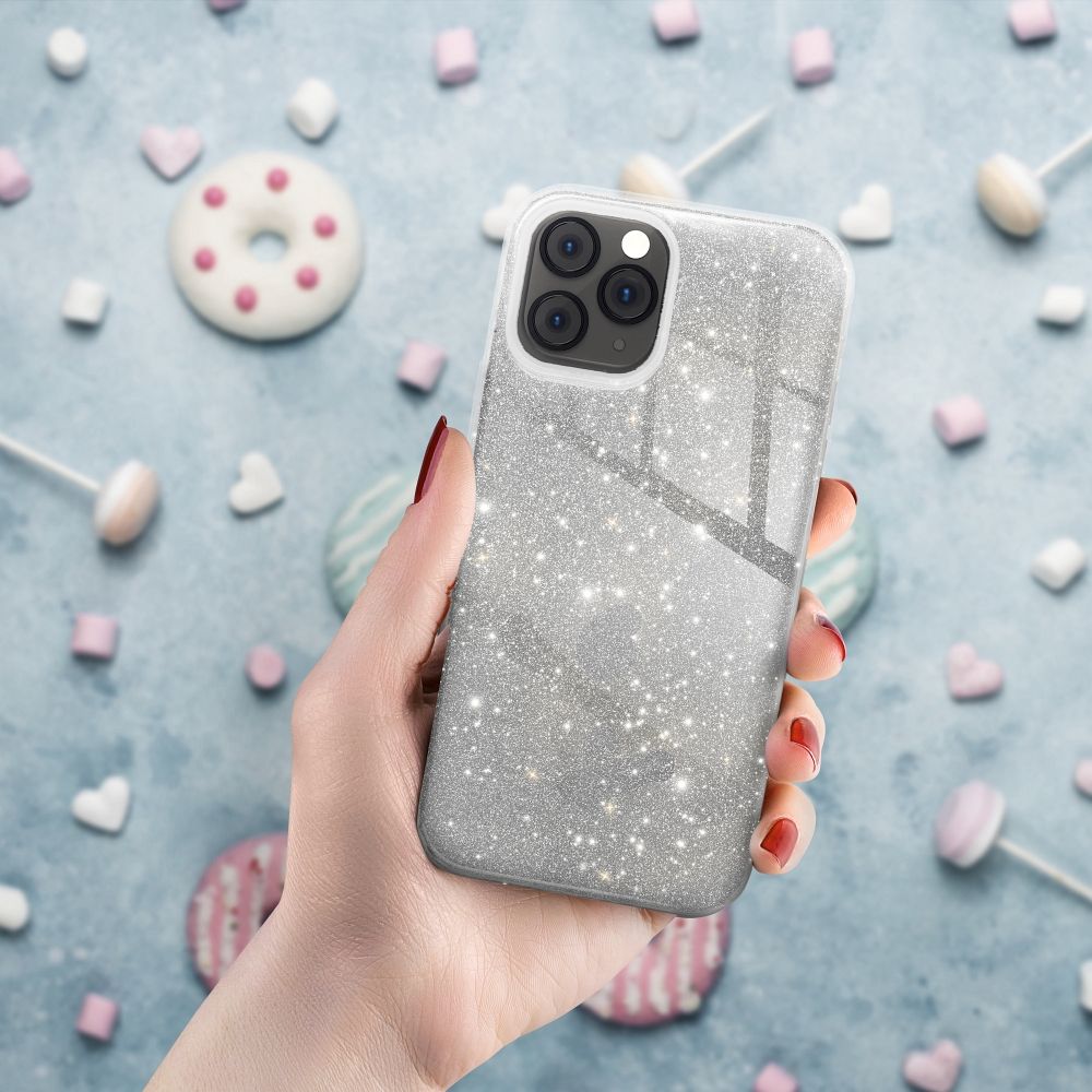 SHINING Zadný kryt pre Xiaomi Redmi 13C / POCO C65 - strieborný