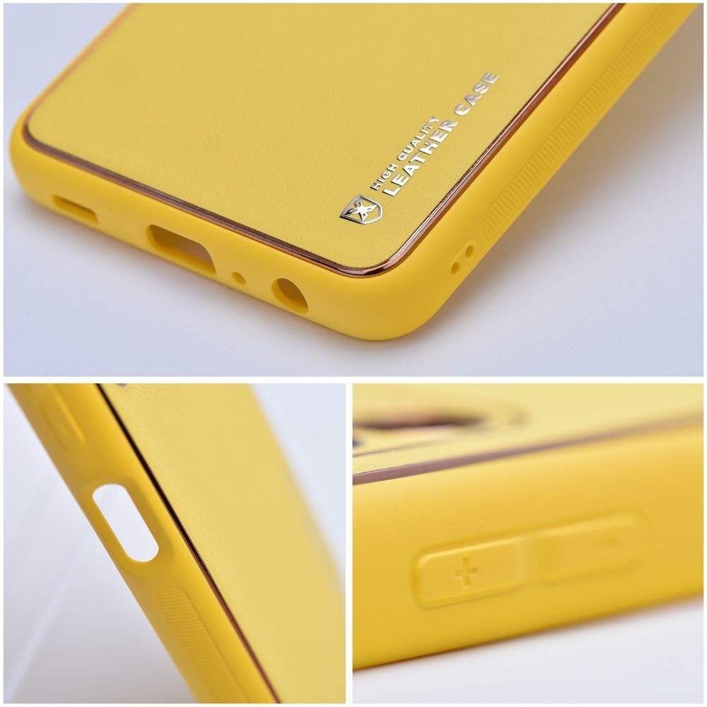 LEDER Zadný kryt pre Xiaomi Redmi 13C / POCO C65 - žltý