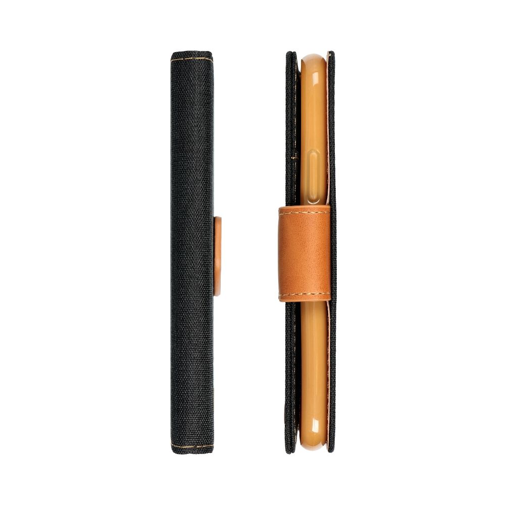 CANVAS Knižkové puzdro pre Xiaomi Redmi 13C / POCO C65 - čierno hnedé