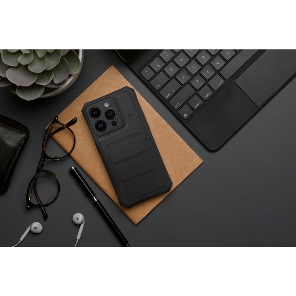 HEAVY DUTY Zadný kryt pre Apple iPhone 15 Plus - čierny
