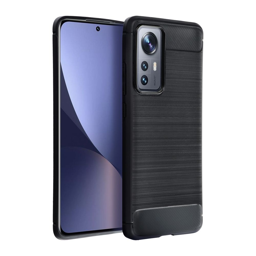 CARBON Zadný silikónový kryt pre Honor X7b - čierny