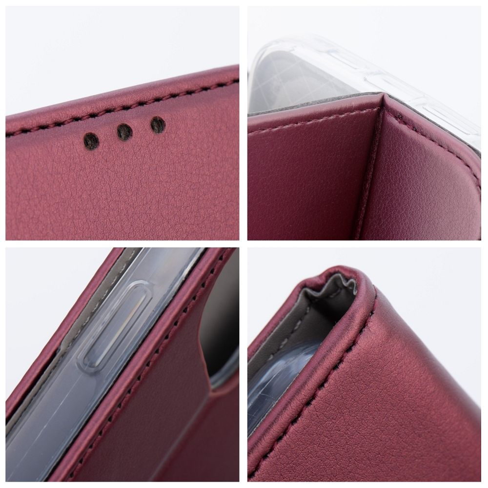 SMART MAGNETIC Peňaženkové puzdro pre Honor X7b - bordové