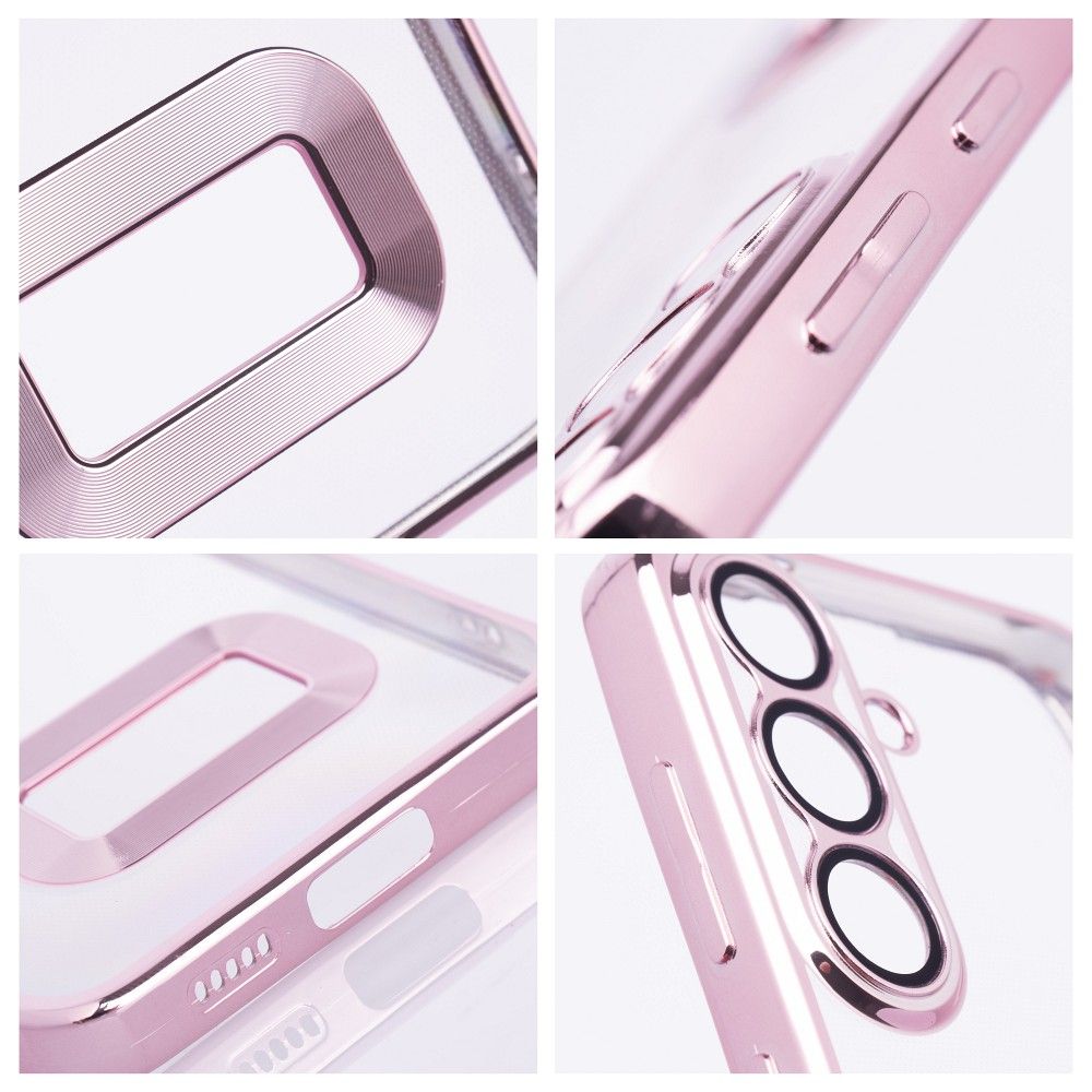GLAM Zadný silikónový kryt pre Honor X7b - rose gold