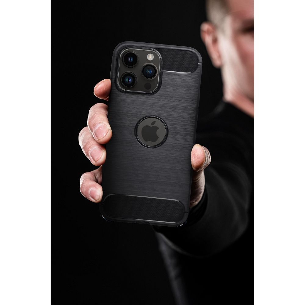 CARBON puzdro pre Apple iPhone 16 Plus čierne