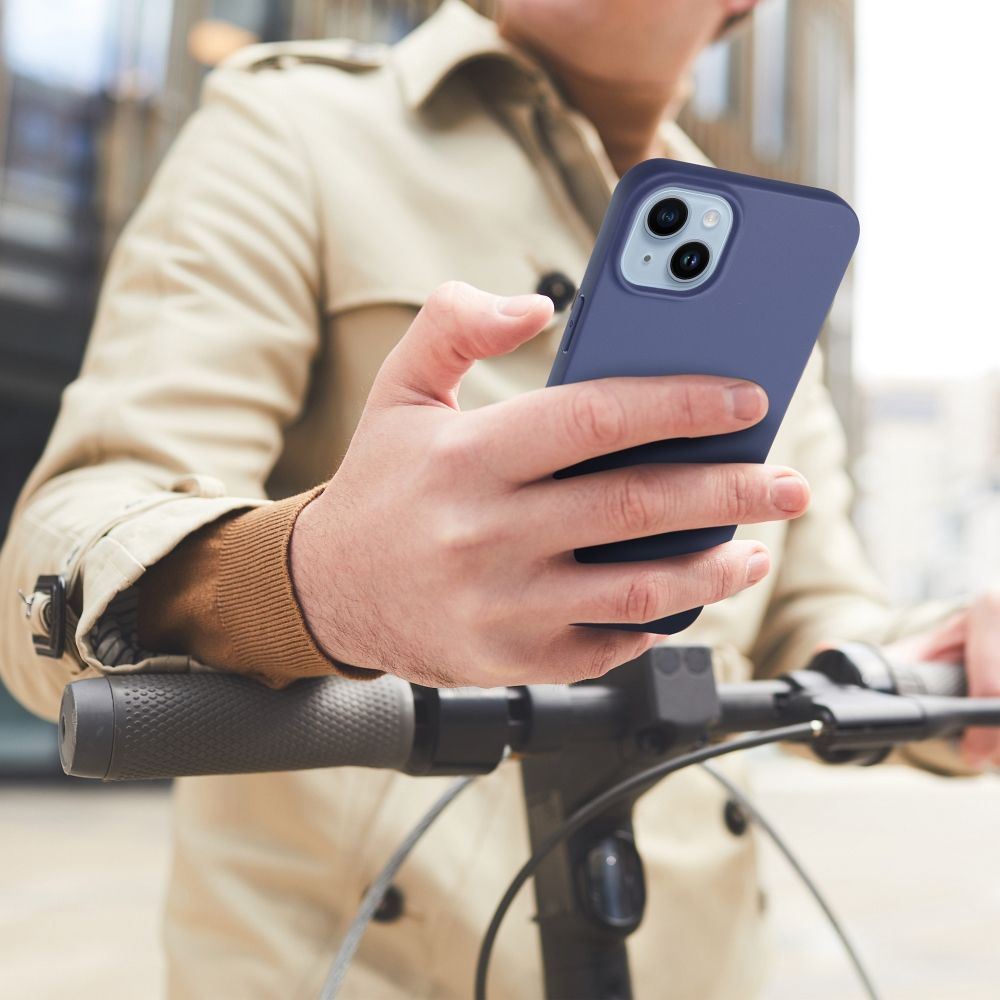 MATNÉ puzdro pre Apple iPhone 16 Plus modré