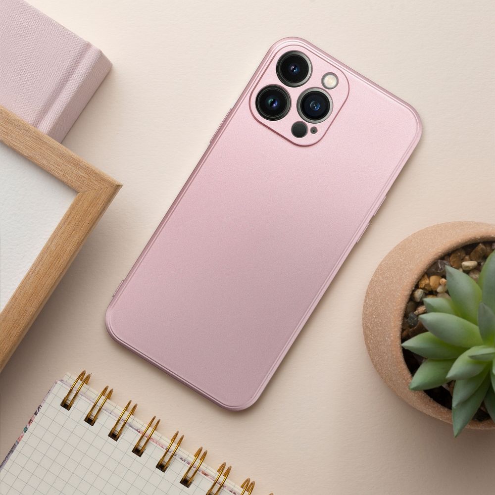 METALICKÉ puzdro na Apple iPhone 16 Pro ružové