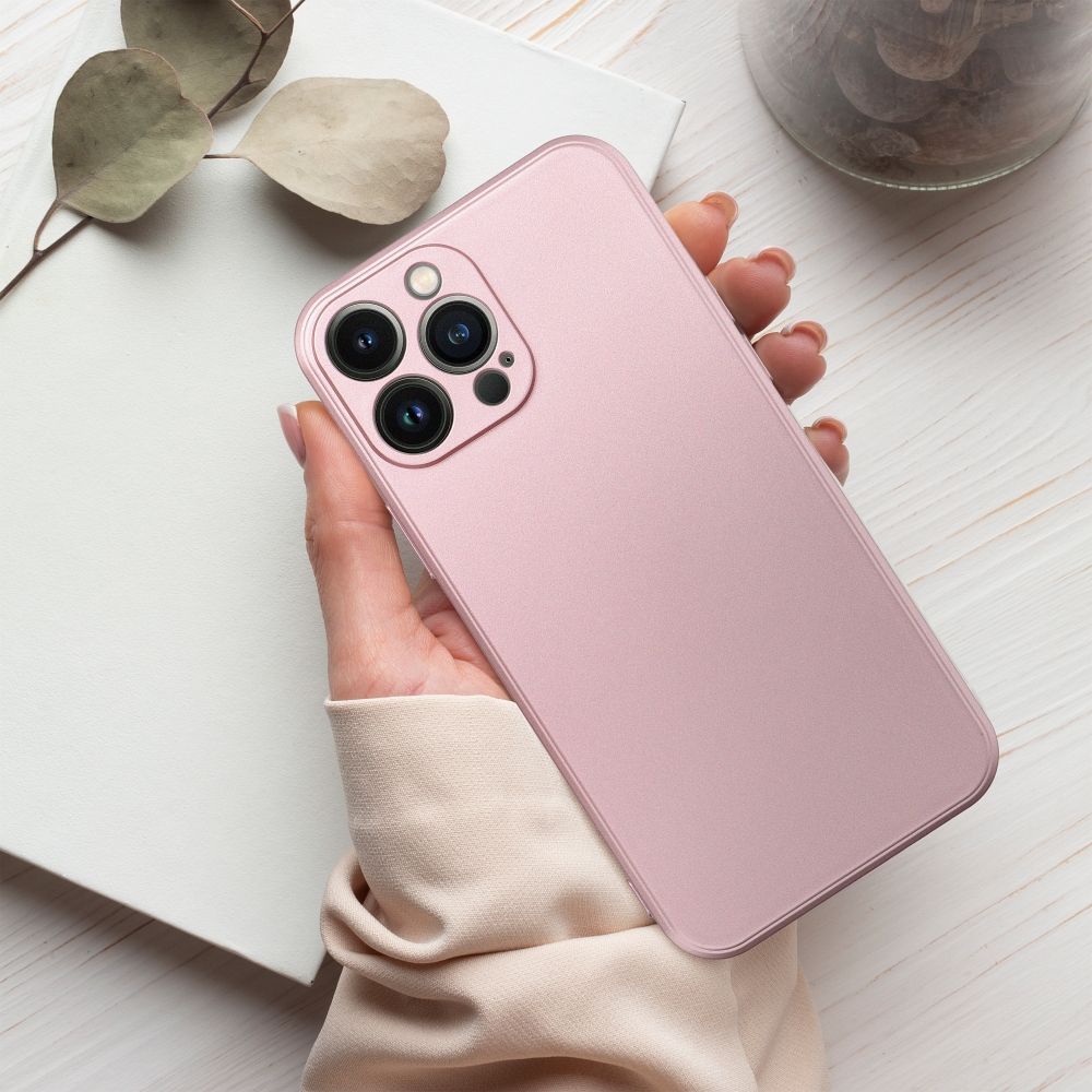 METALICKÉ puzdro na Apple iPhone 16 Pro ružové