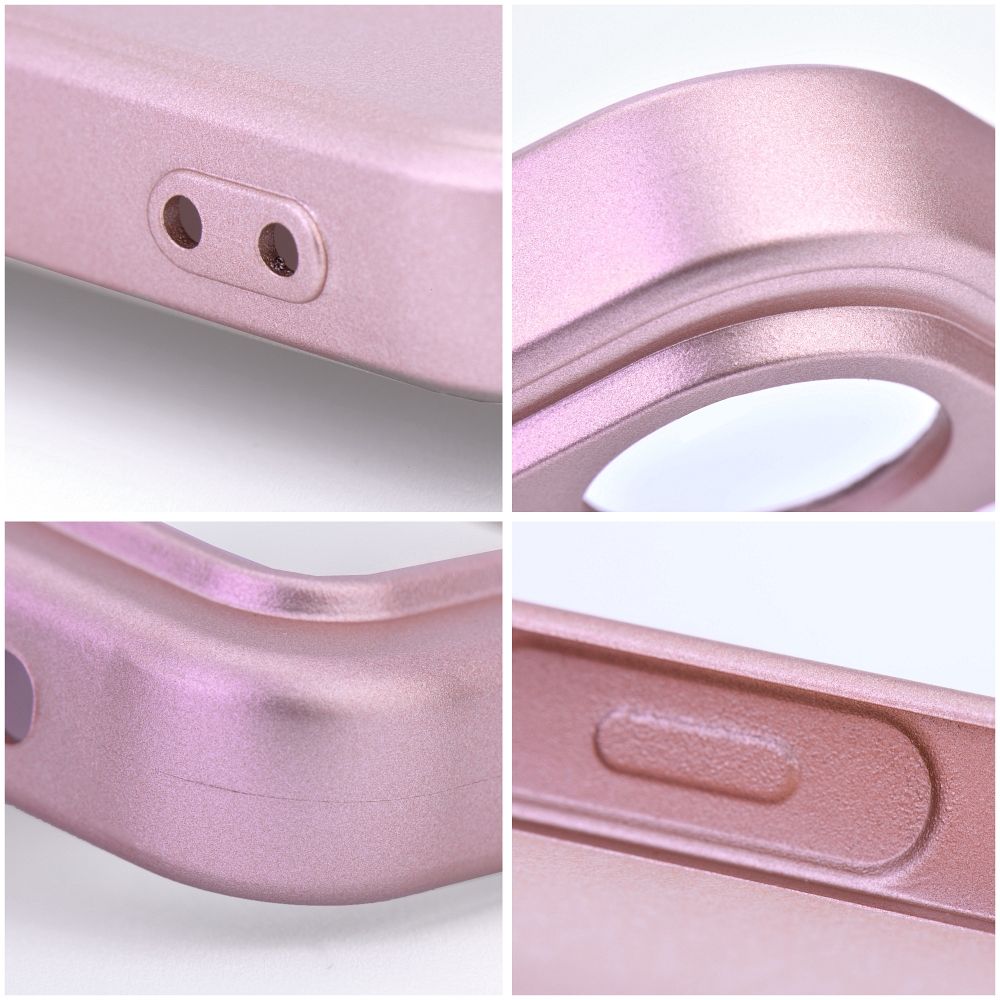METALICKÉ puzdro na Apple iPhone 16 Plus ružové
