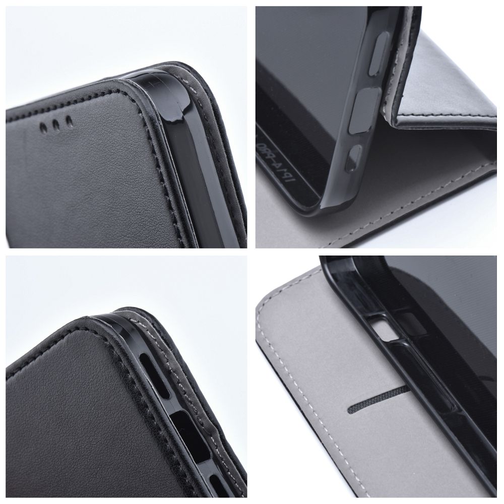 Knižkové puzdro SMART MAGNETO na Apple iPhone 16 Plus čierne
