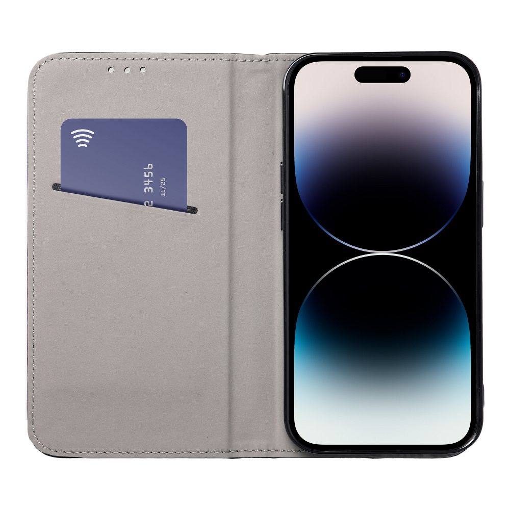 Knižkové puzdro SMART MAGNETO na Apple iPhone 16 Pro čierne