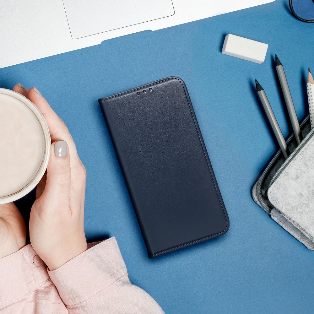 Knižkové puzdro SMART MAGNETO na Apple iPhone 16 Pro navy