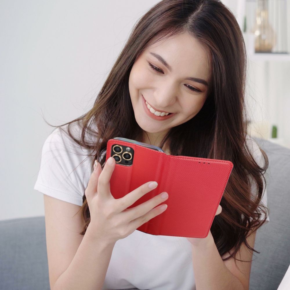 SMART CASE Book pre XIAOMI Redmi Note 13 4G červená