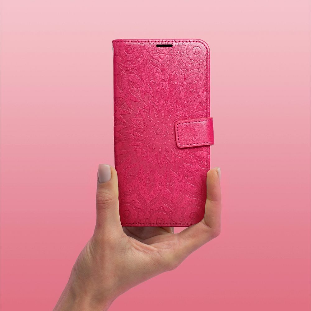 Knižkové puzdro MEZZO pre Samsung Galaxy S25 mandala magenta
