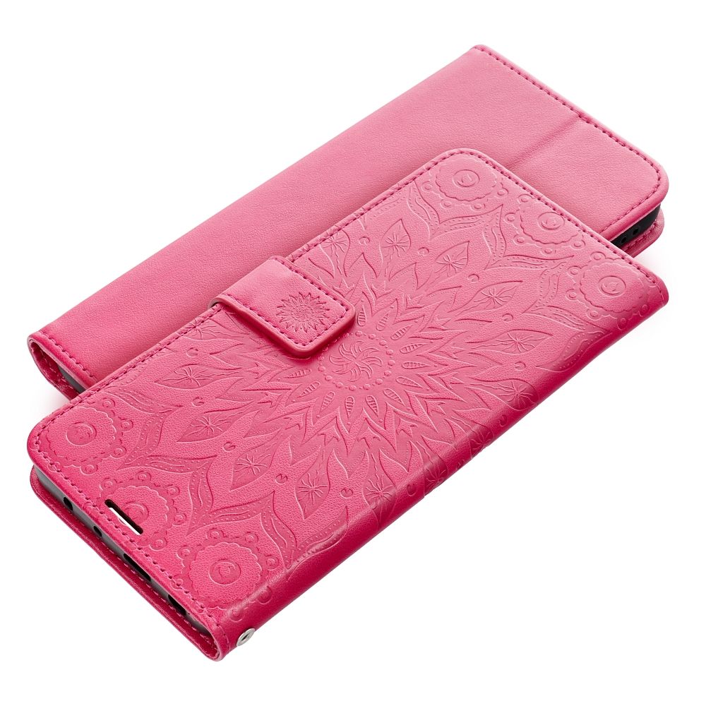 Knižkové puzdro MEZZO pre Samsung Galaxy S25 mandala magenta