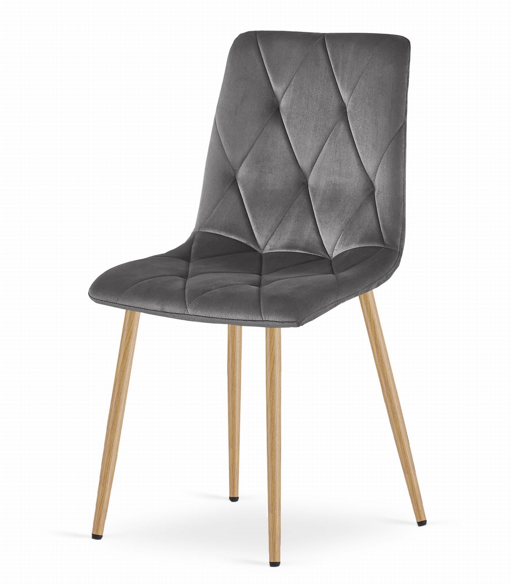 Sada stola NP 120x80cm dub Sonoma + 4 sivé stoličky LIBRA