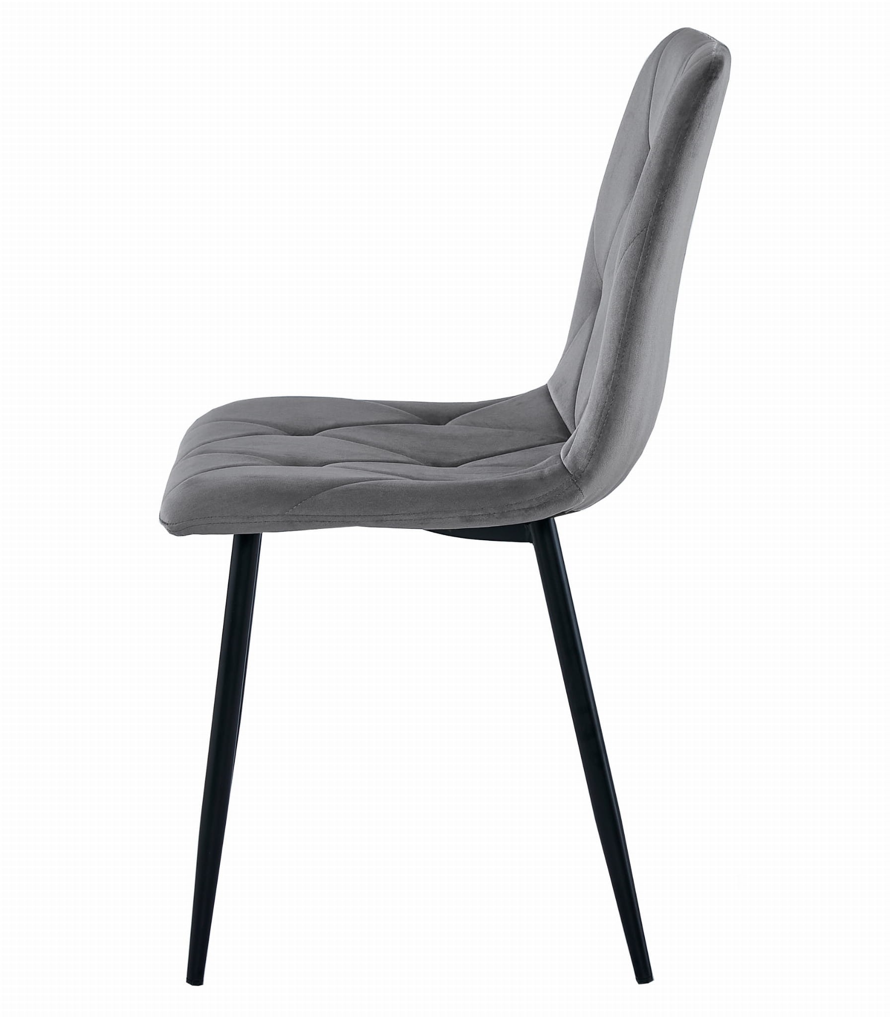 Sada NP stola 120x80cm Craft Black + 4 stoličky LIBRA sivé