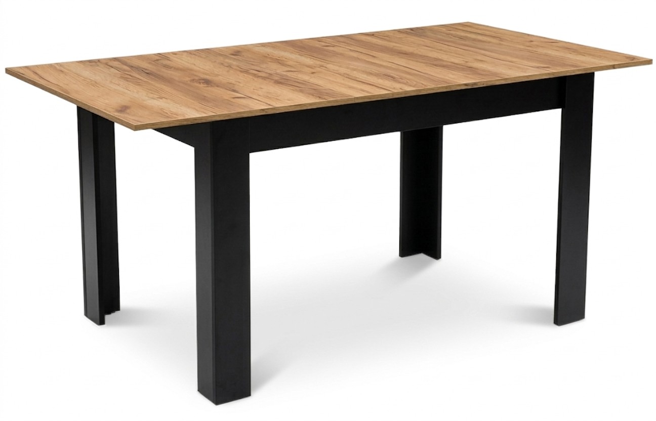 Stôl NP 120-160x80, nohy Craft, čierne
