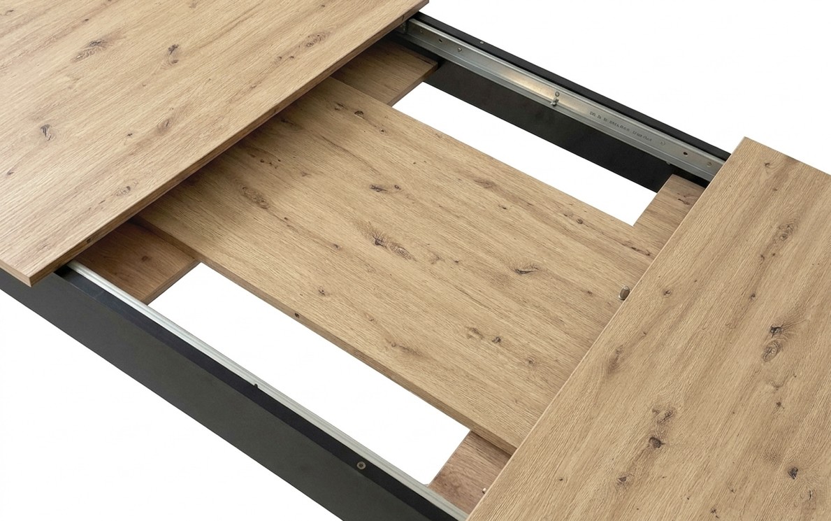 Stôl Artisan NP 120-160x80, čierne nohy