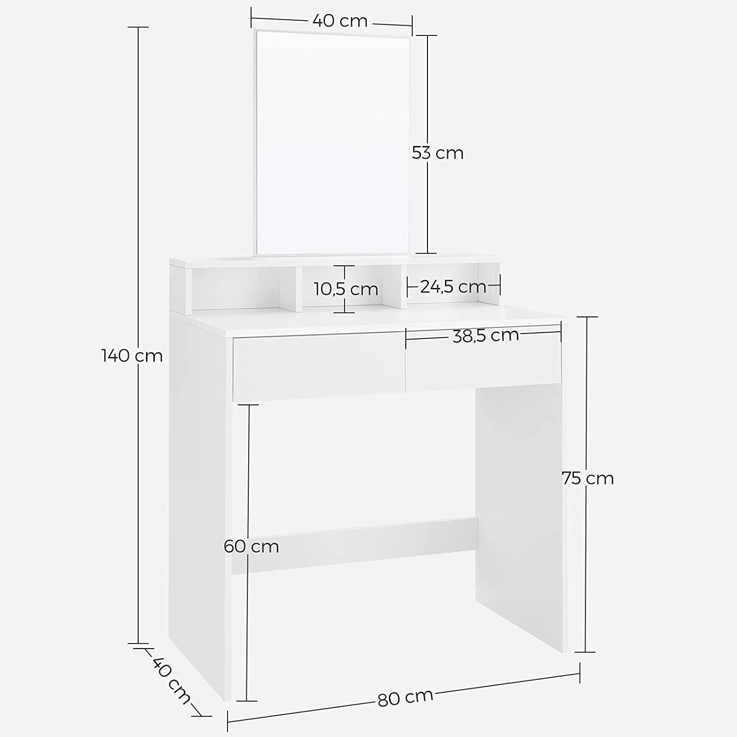 Toaletný stolík - RDT113W01