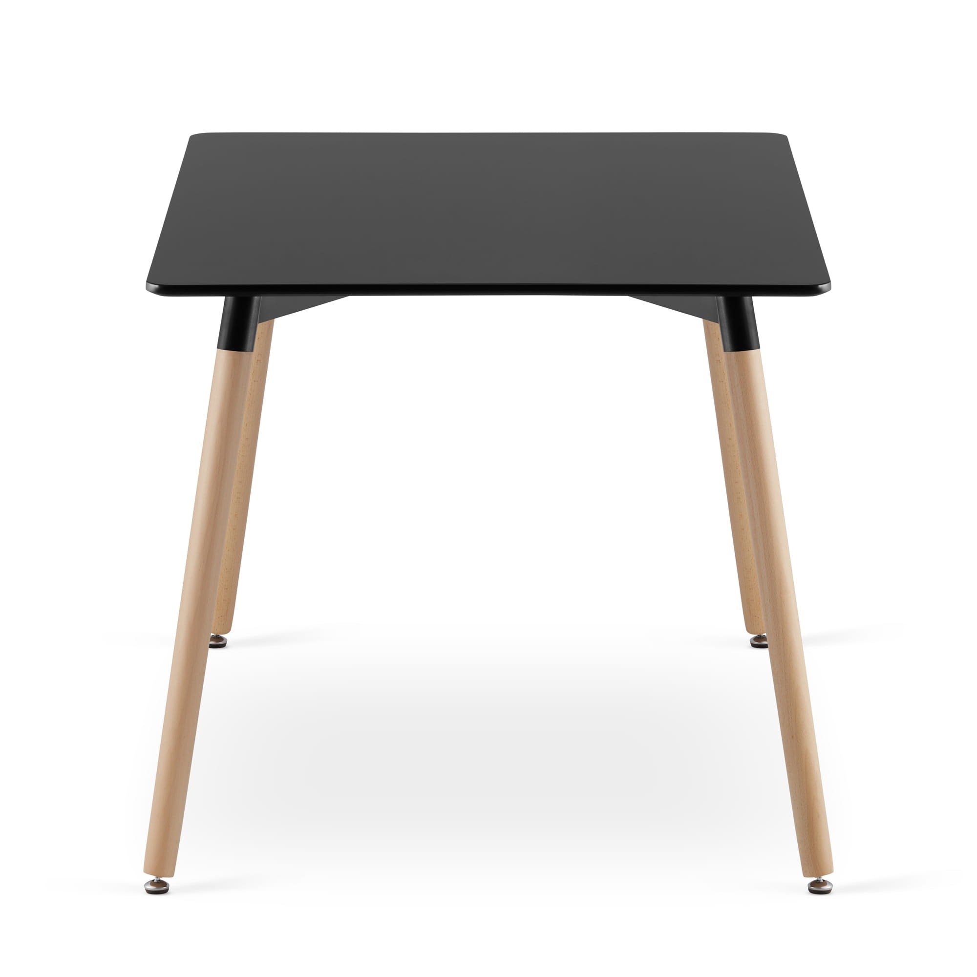 Stôl ADRIA 120 cm x 80 cm - čierny / prírodné nohy
