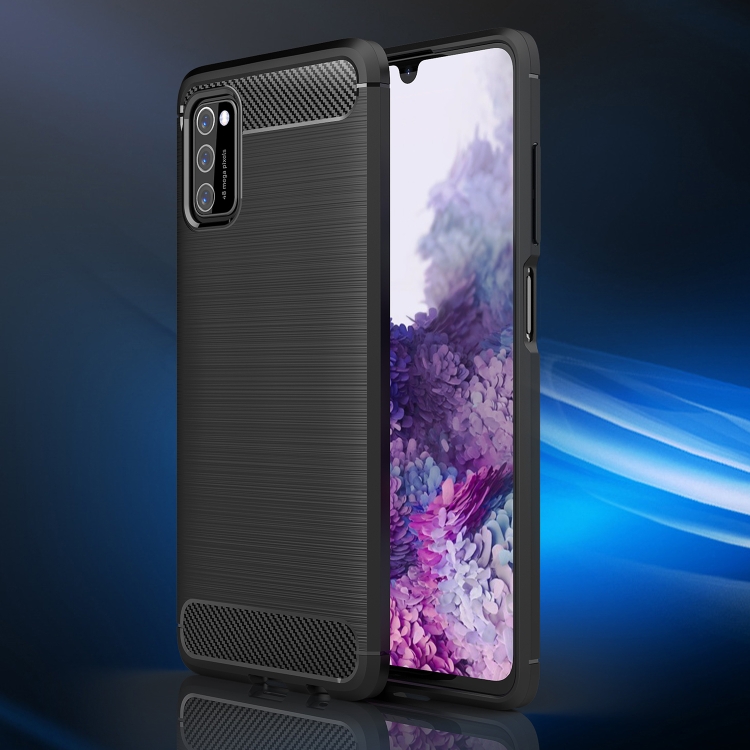 Silikónový kryt na Samsung Galaxy A03s - Carbon čierne