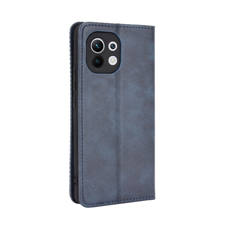 KERAMICKÁ FÓLIA + PUZDRO pre Xiaomi Mi 11 - Knižkové Retro modré