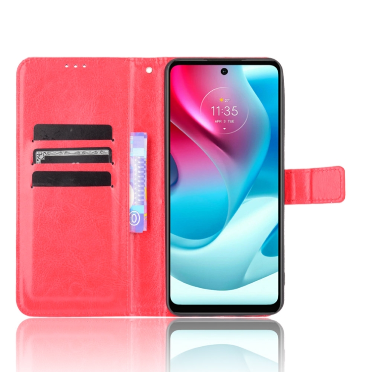 Knižkové puzdro pre Motorola Moto G60s - Solid červené