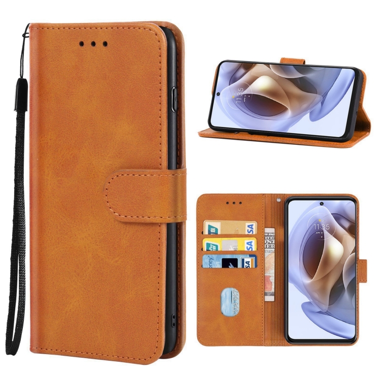 9D SKLO + PUZDRO pre Motorola Moto G31 / G41 - Knižkové Solid hnedé