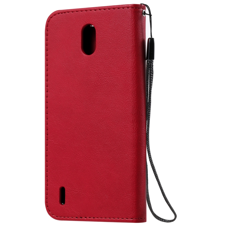 Knižkové puzdro pre Nokia 1.3 - Solid červené