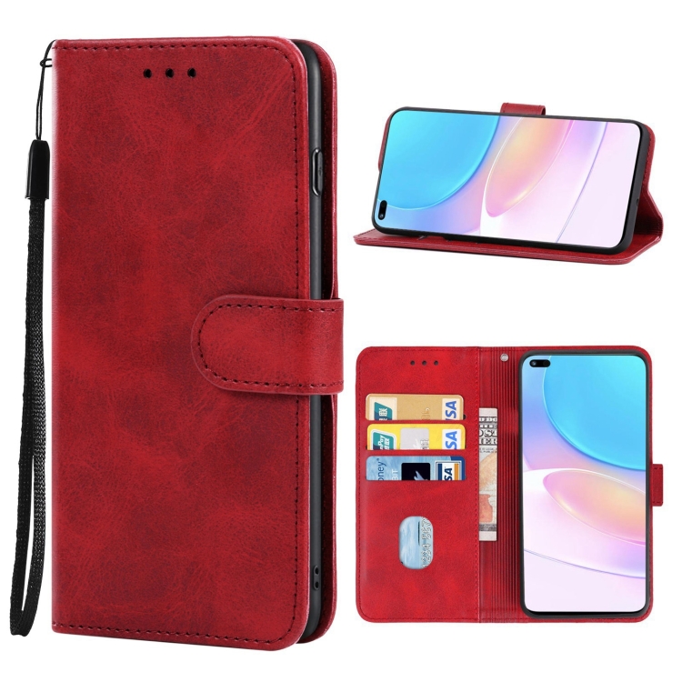 9D SKLO + PÚZDRO 2v1 pre Huawei Nova 8i / Honor 50 Lite - Solid červené