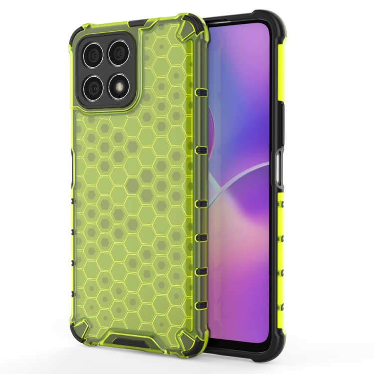 Tvrdený kryt pre Honor X8 - Honeycomb zelený