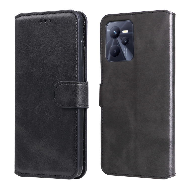 Knižkové púzdro na Realme C35 - Solid čierne