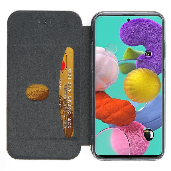 9D SKLO + PUZDRO 2v1 pre SAMSUNG GALAXY A51 - Knižkové Smart Diva sivé
