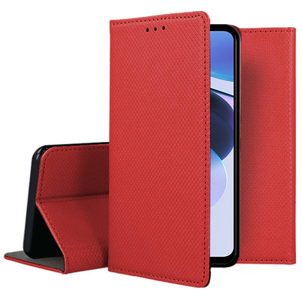 Knižkové púzdro na Realme C35 - MAGNET červené