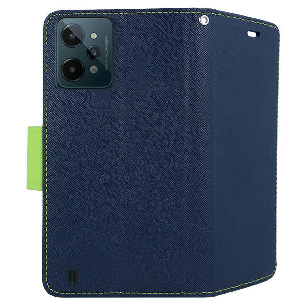 Knižkové puzdro pre Realme C31 - Smart FANCY modro zelené
