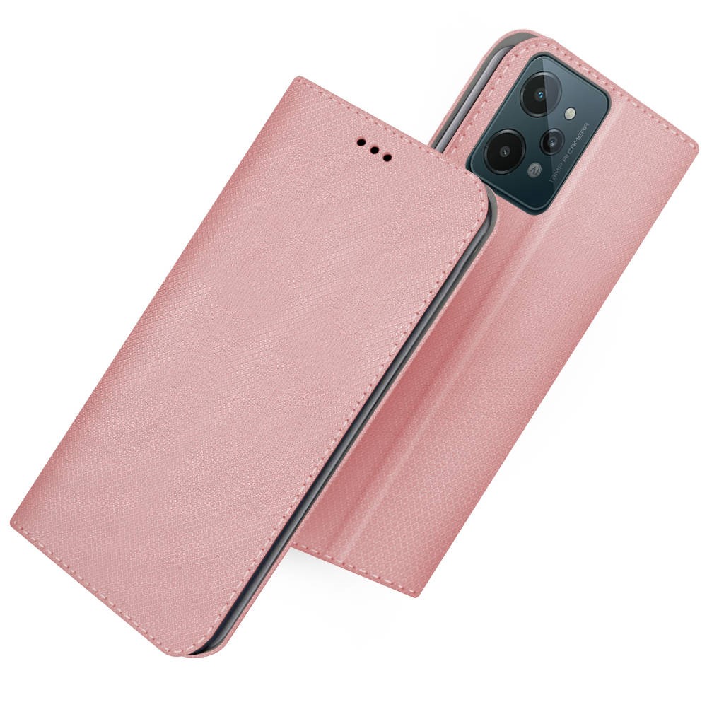 9D SKLO + PUZDRO 2v1 pre Realme C31 - Knižkové Smart MAGNET ružové