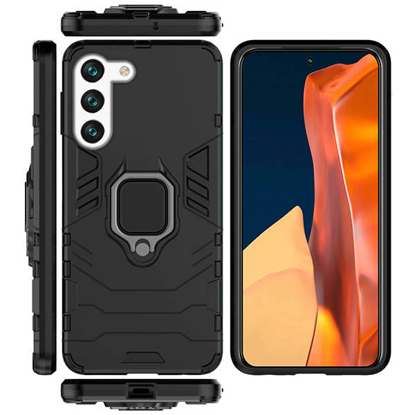 Tvrdený kryt pre Samsung Galaxy S23 5G - RING ARMOR čierny
