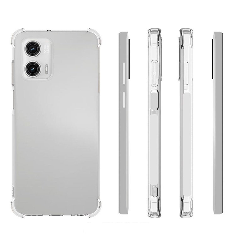 9D SKLO + PUZDRO 2v1 pre Motorola Moto G73 5G - Silikónové priesvitné