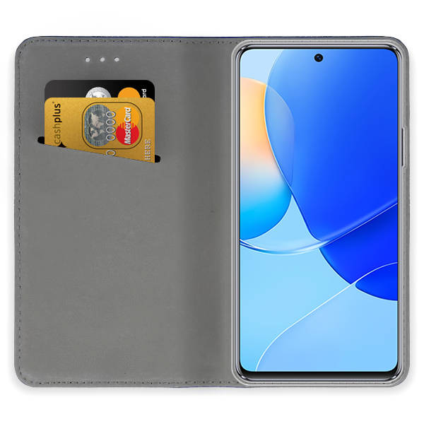9D SKLO + PUZDRO 2v1 pre Huawei Nova 10 SE - Knižkové MAGNET modré