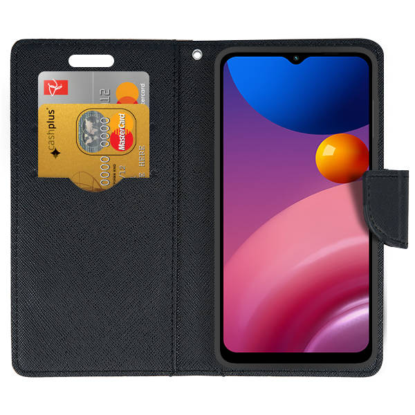 9D SKLO + PUZDRO 2v1 pre Samsung Galaxy A54 5G - Knižkové FANCY zlato čierne