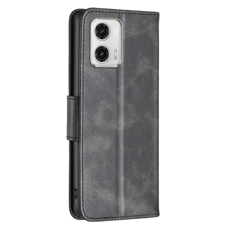 9D SKLO + PUZDRO 2v1 pre Motorola Moto G73 5G - Knižkové SOLID čierne